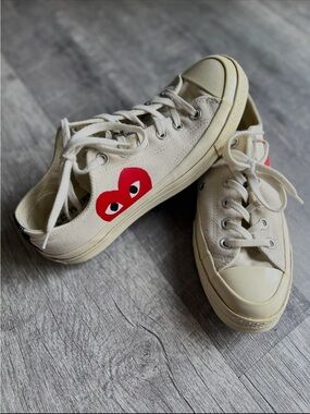 Comme Des Garcons Play Converse Chuck 70 Low Milk Cream Unisex W 9/ M 7